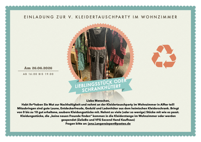 Flyer mit Text zur Veranstaltung