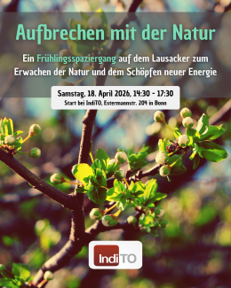 Flyer mit Text zur Veranstaltung